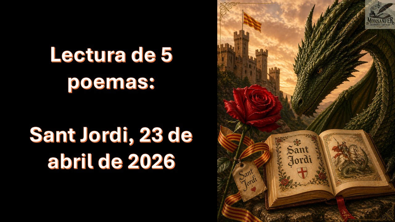 Sant Jordi 2026 en poemas: vídeo en YouTube, lectura y análisis