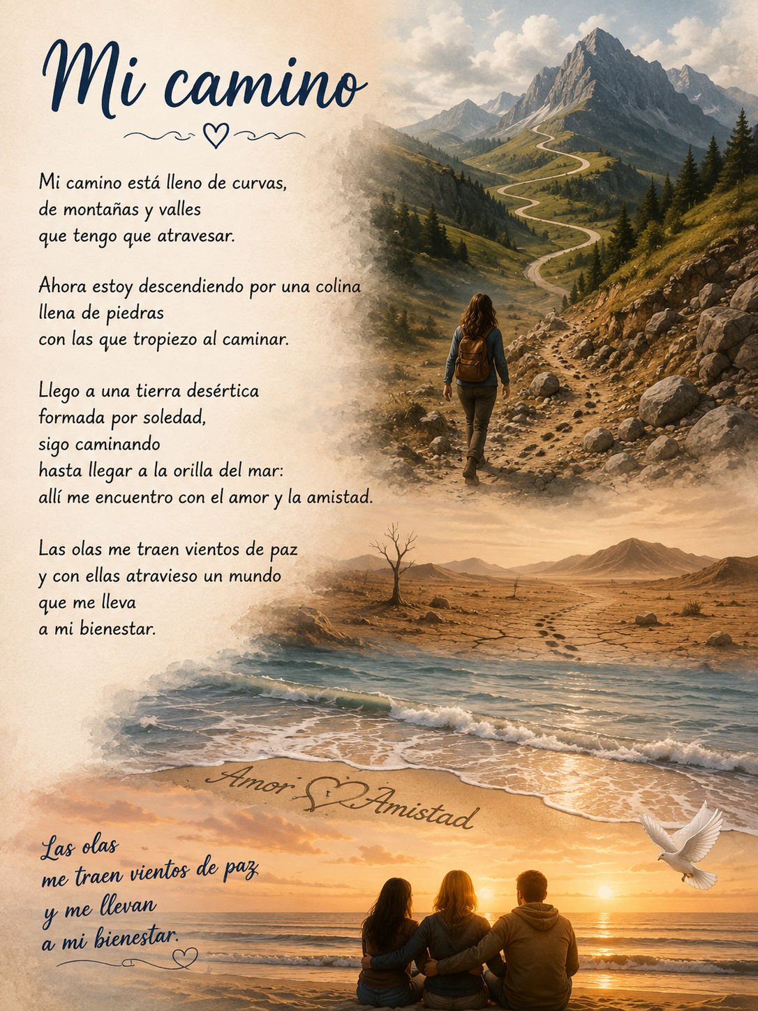 Análisis del poema Mi camino: significado, símbolos y comentario